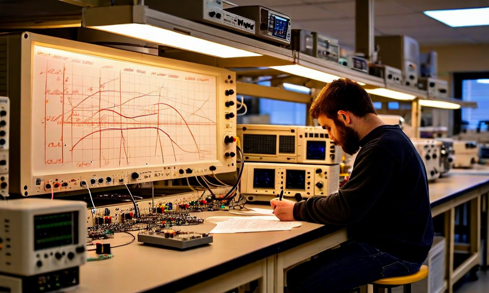 Hardware security researcher in lab